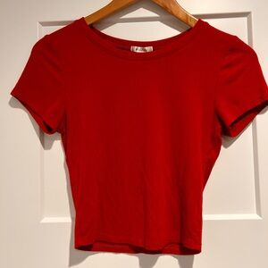 Bozzolo Scarlet Ribbed Crop Top